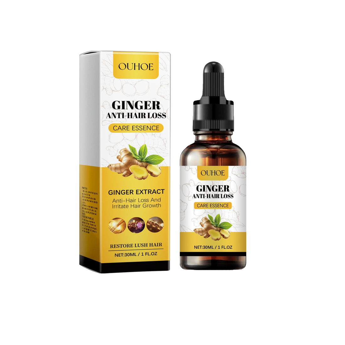 Ginger Root For Hair Growth Serum | Hair Loss Treatment