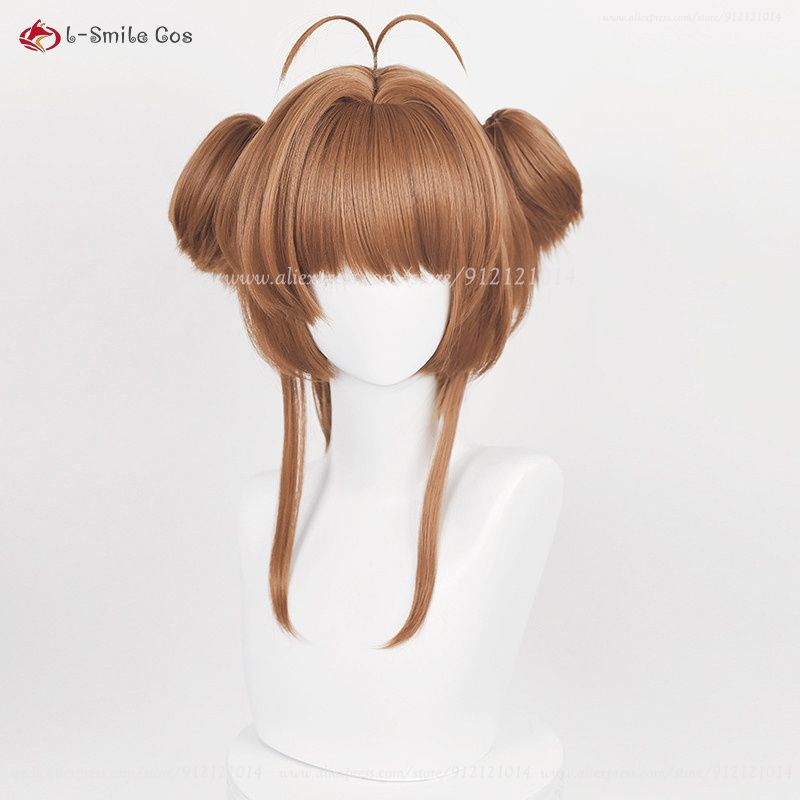 Sakura Kinomoto Cosplay Wig - Short Brown/Golden Heat Resistant Synthetic Hair