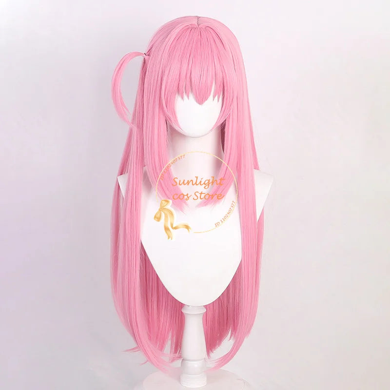 80cm Pink Gotou Hitori Cosplay Wig - Heat Resistant Synthetic Hair