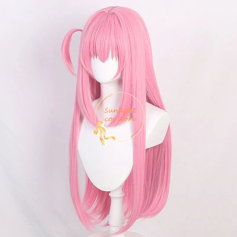 80cm Pink Gotou Hitori Cosplay Wig - Heat Resistant Synthetic Hair