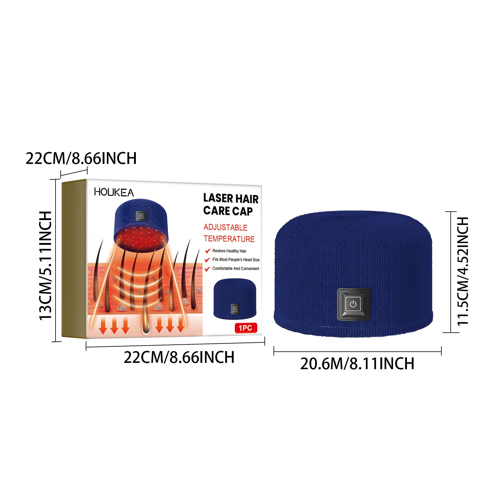 Hair Repair Heating Cap for Frizzy, Damaged Hair, and Hair Loss