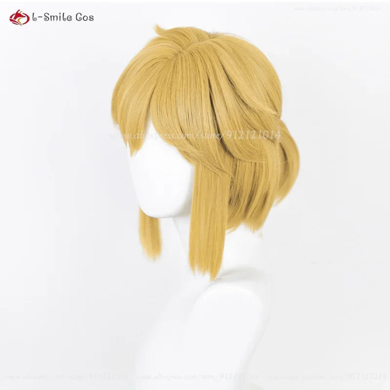 Anime Link Cosplay Wig - Brown Heat Resistant Hair for Costumes & Parties