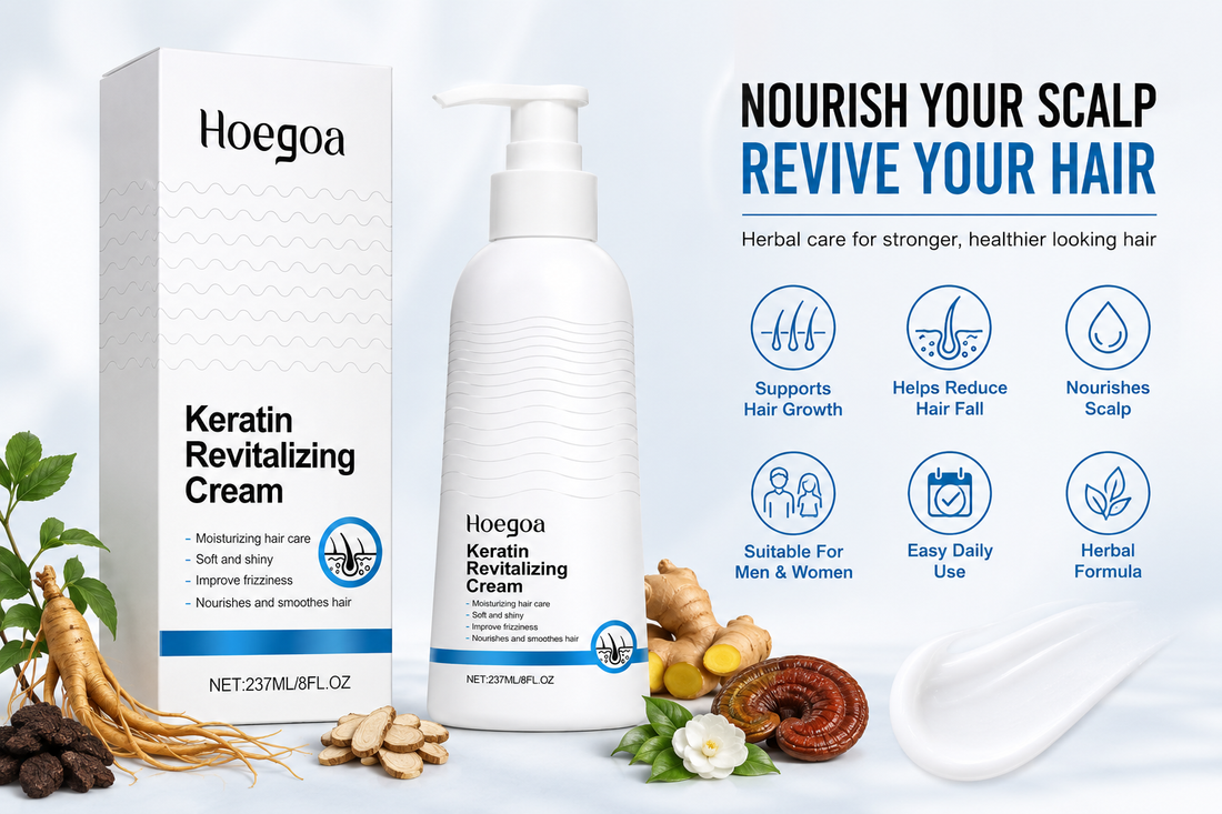 Hoegoa Keratin Anti Breakage Hair Repair Treatment for Damaged Brittle Hair 237ml