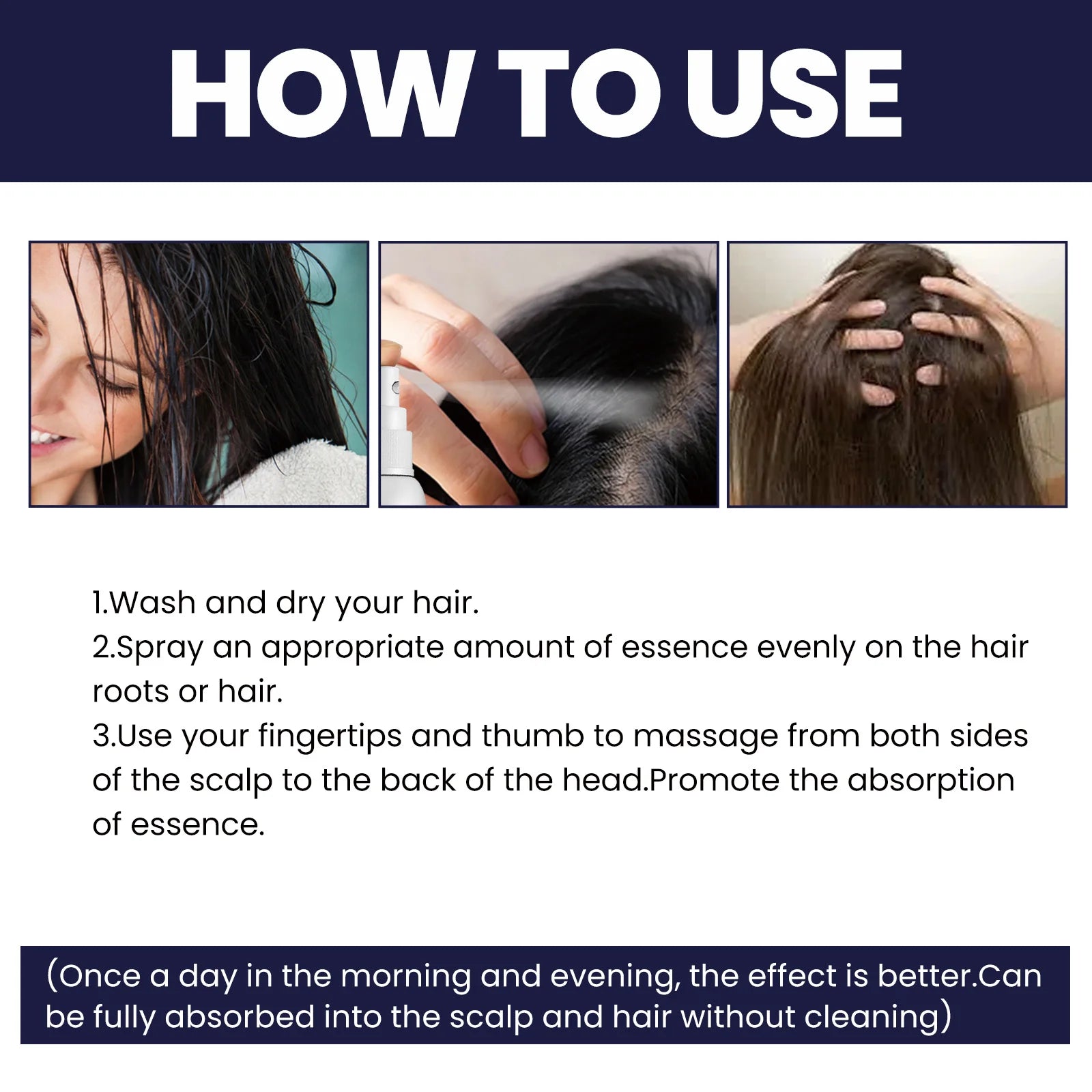 Ginger Hair Growth Spray For Thinning Hair Scalp Repair Root Volume Care