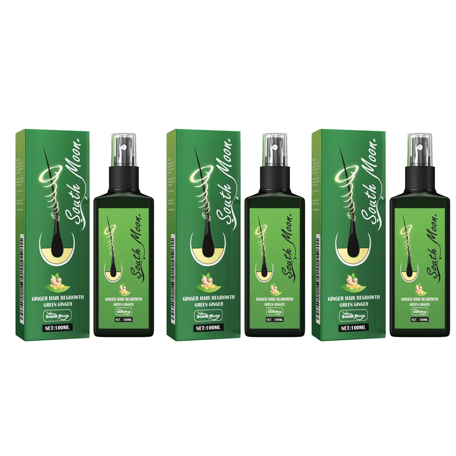 Ginger Hair Growth Spray For Thinning Hair Scalp Repair Root Volume Care