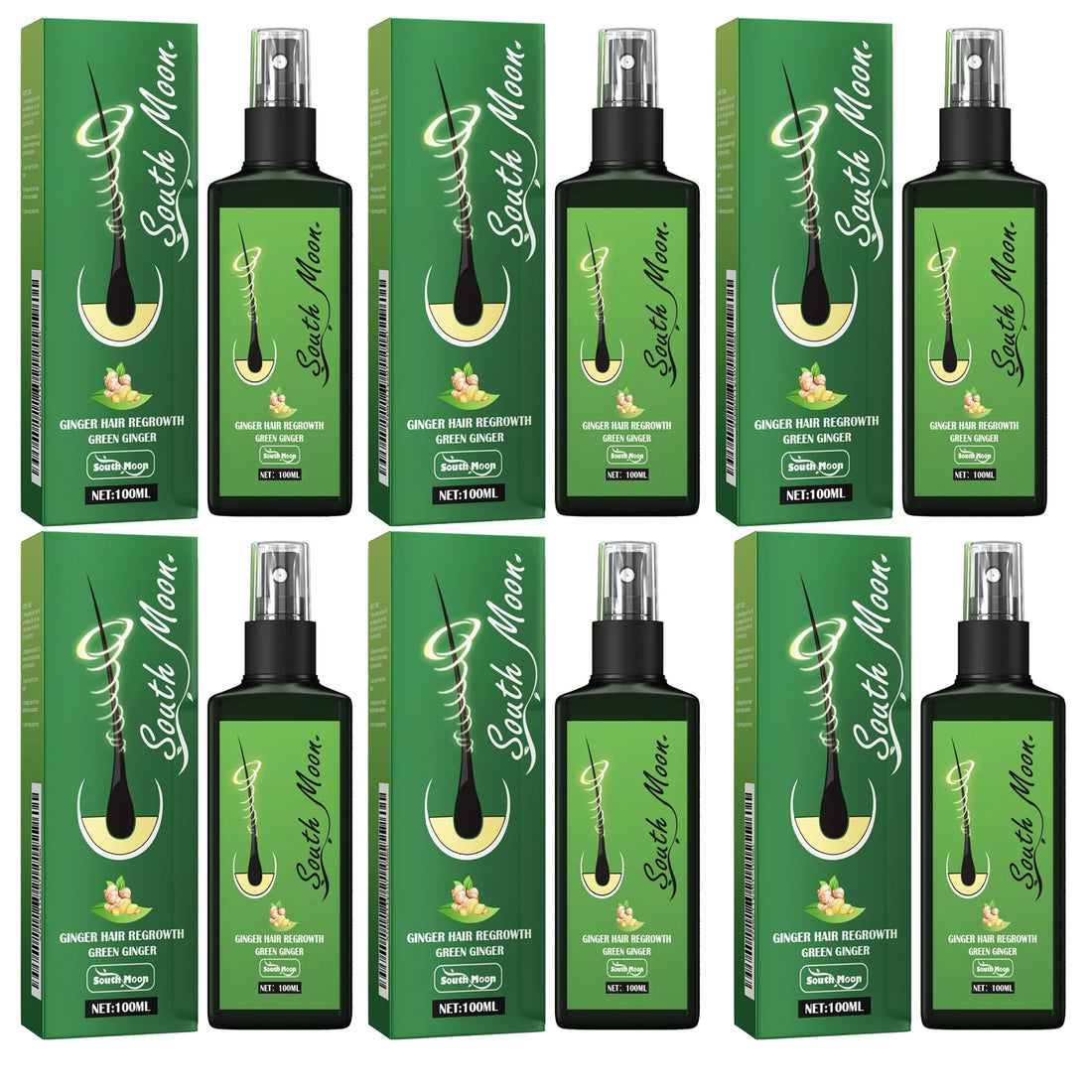 Ginger Hair Growth Spray For Thinning Hair Scalp Repair Root Volume Care