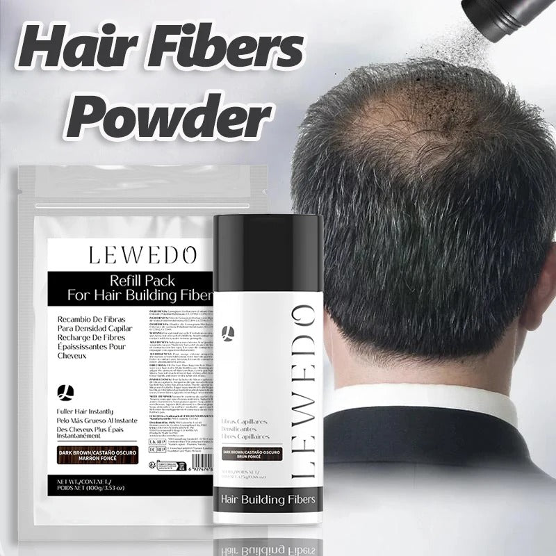 LEWEDO Natural Hair Building Fibers for Men Instant Volume Hair Concealer