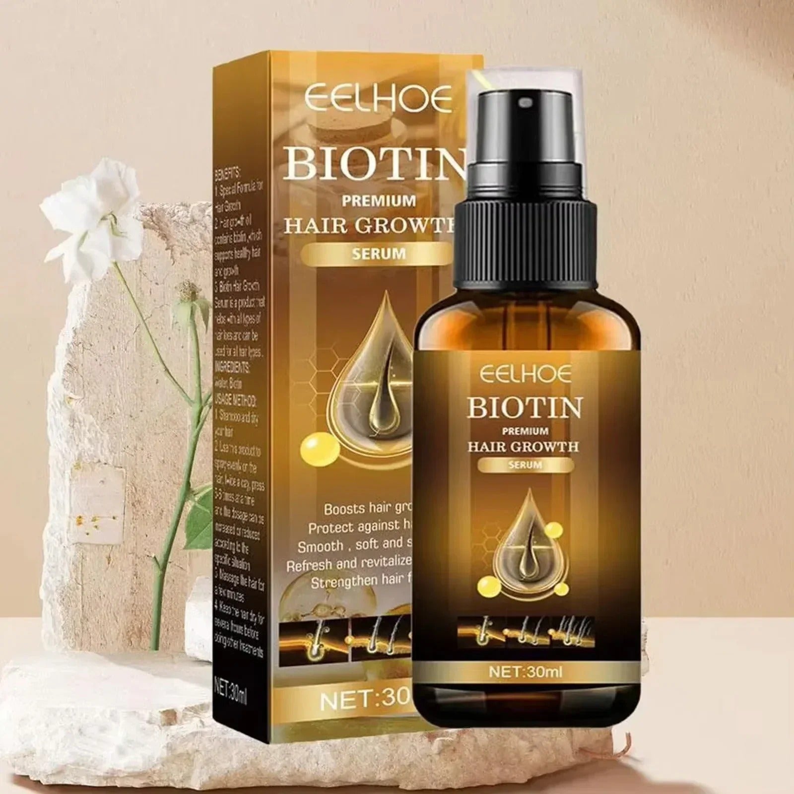 Biotin Hair Thickening Spray Scalp Care Strengthening Treatment 30ml