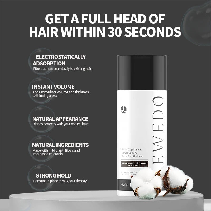 LEWEDO Natural Hair Building Fibers for Men Instant Volume Hair Concealer