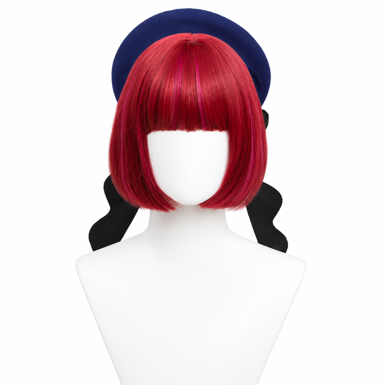 30cm Arima Kana Cosplay Wig - Red Pink Bobo Style - Heat Resistant Synthetic Hair