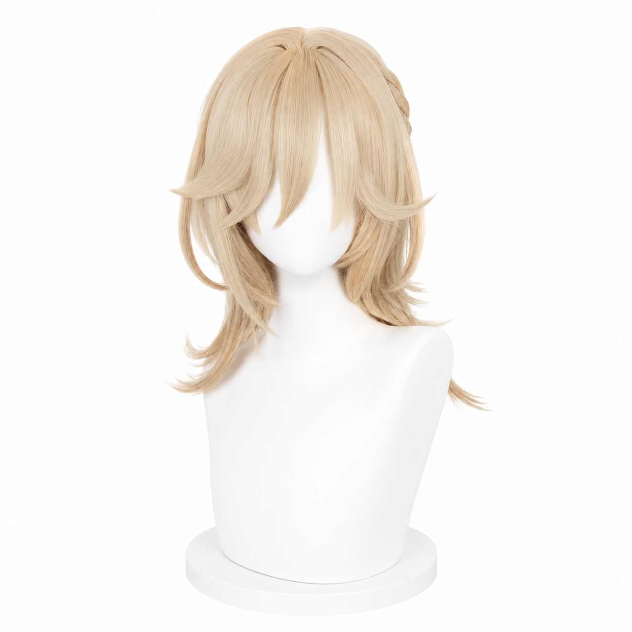 Kaveh Cosplay Wig 50cm Long Heat Resistant Synthetic Hair + Wig Cap