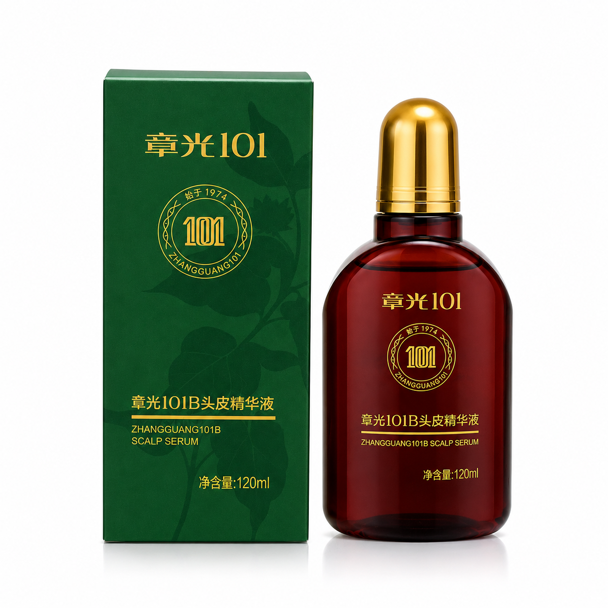 Zhangguang 101B Herbal Hair Tonic for Thinning Hair and Scalp Care, 120ml