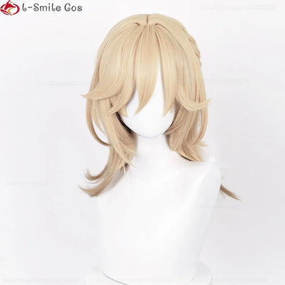 Kaveh Cosplay Wig 50cm Long Heat Resistant Synthetic Hair + Wig Cap