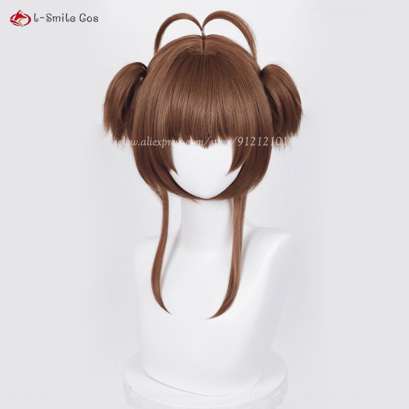 Sakura Kinomoto Cosplay Wig - Short Brown/Golden Heat Resistant Synthetic Hair