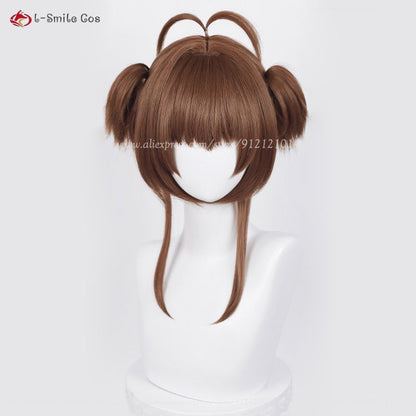 Sakura Kinomoto Cosplay Wig - Short Brown/Golden Heat Resistant Synthetic Hair