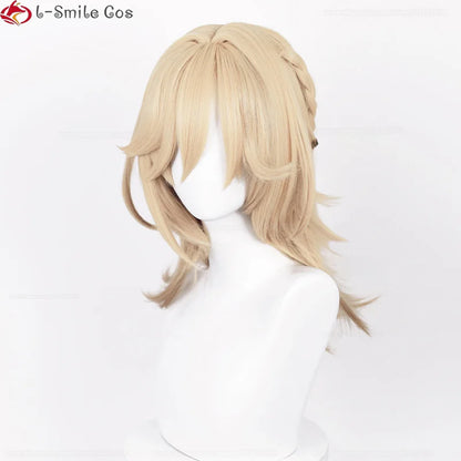 Kaveh Cosplay Wig 50cm Long Heat Resistant Synthetic Hair + Wig Cap