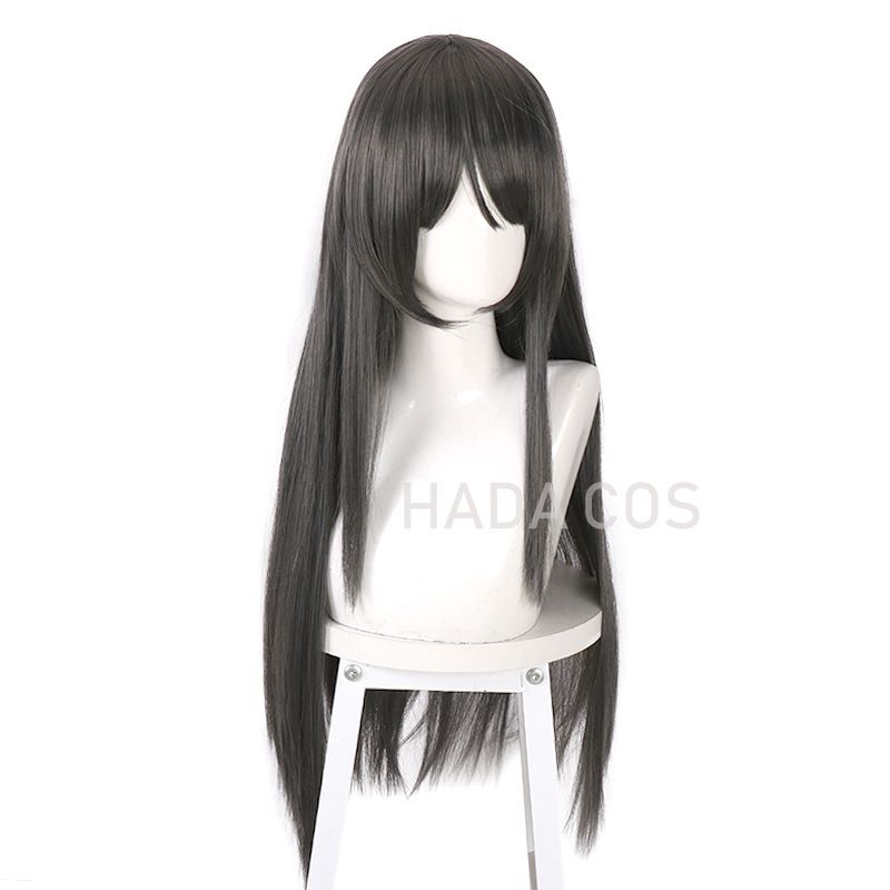 Sakurajima Mai Cosplay Wig - Long Gray Hair for Anime Enthusiasts