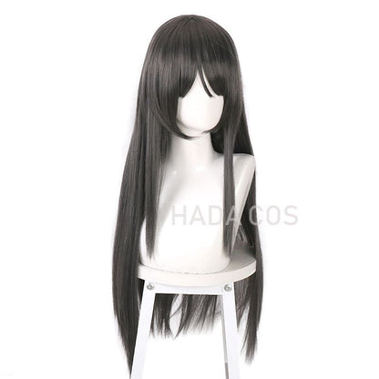 Sakurajima Mai Cosplay Wig - Long Gray Hair for Anime Enthusiasts