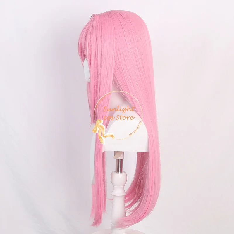 80cm Pink Gotou Hitori Cosplay Wig - Heat Resistant Synthetic Hair