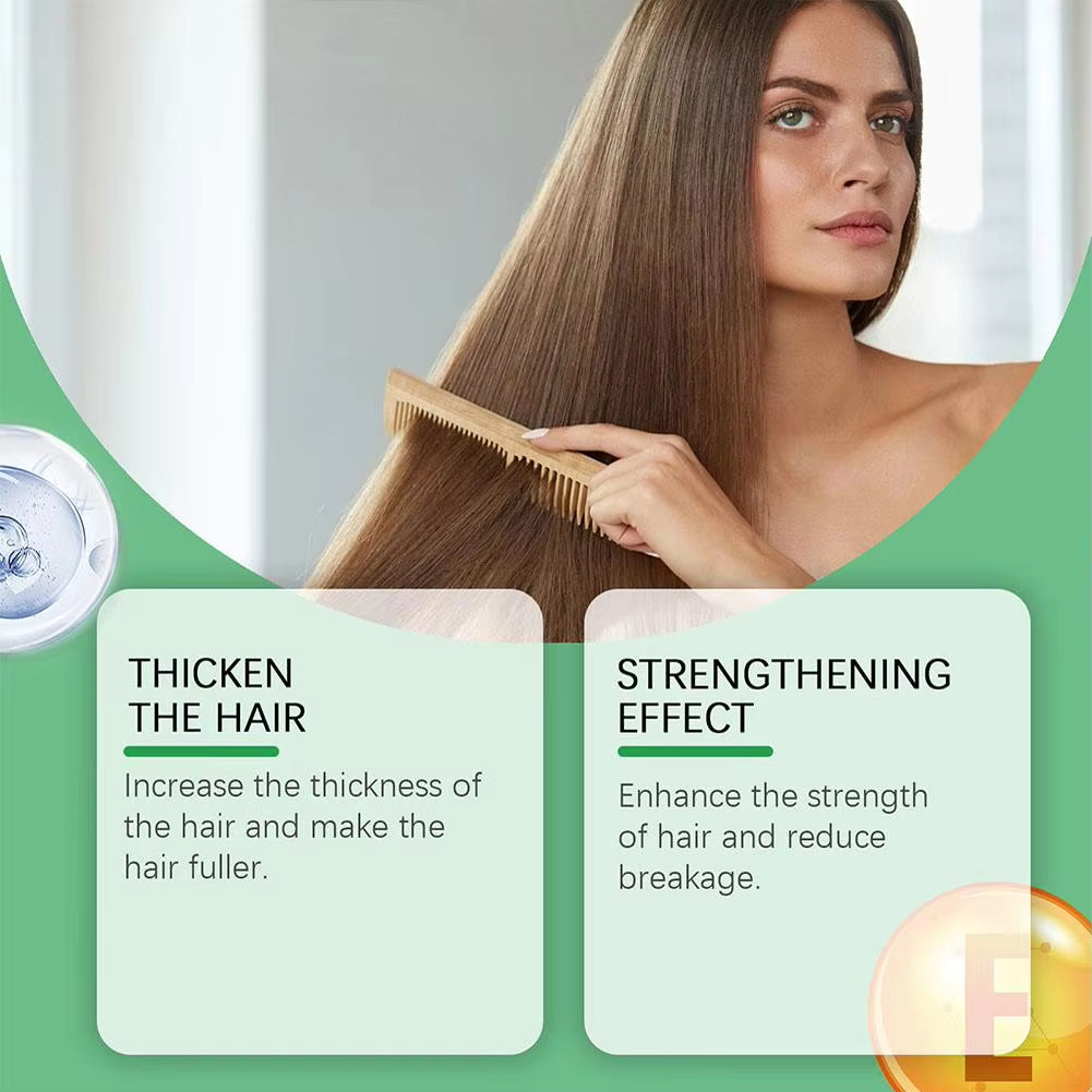 HOEGOA Rosemary Hydrolyzed Keratin Shampoo Scalp Care Dandruff Cleanse Moisturizing Hair Care 100ml