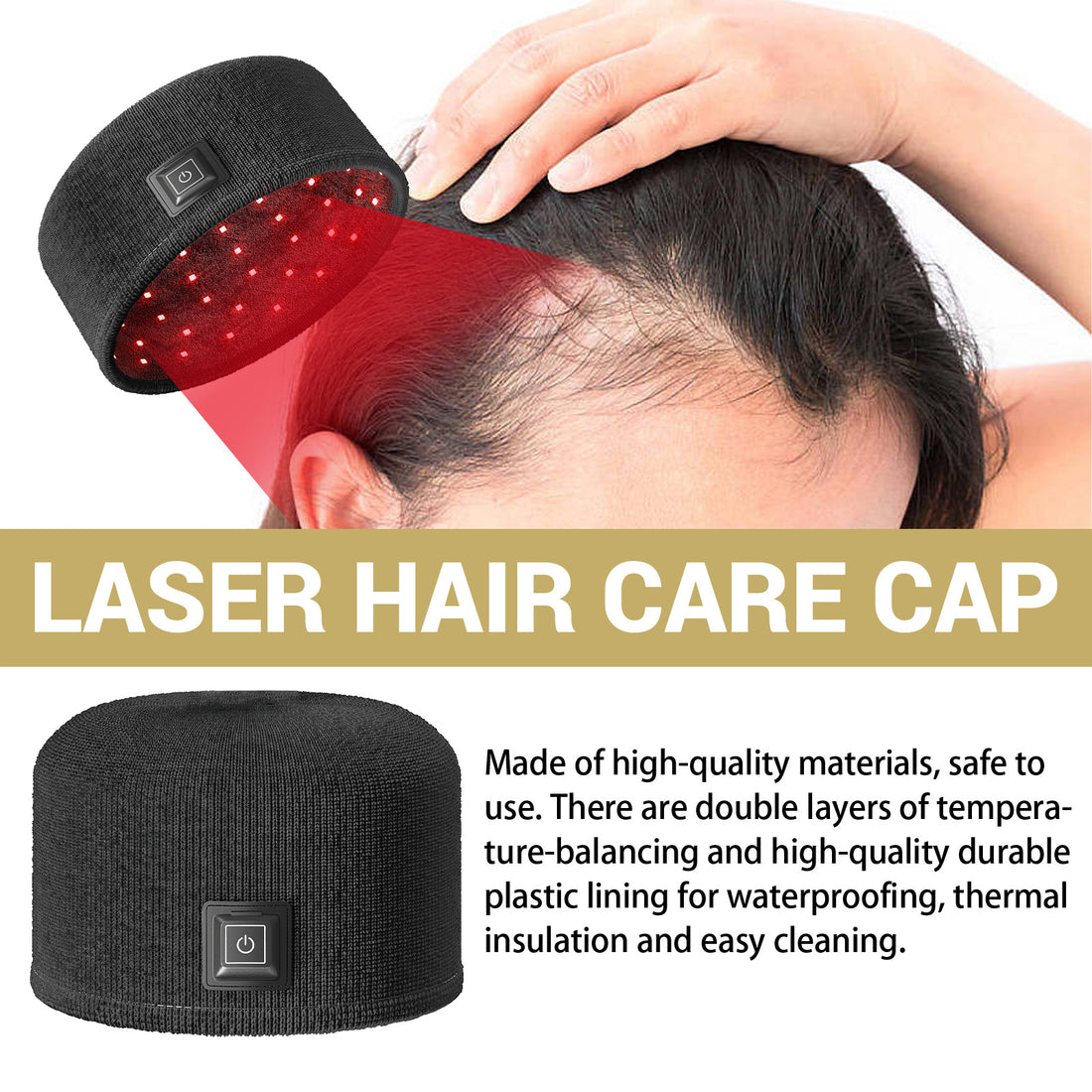 Hair Repair Heating Cap for Frizzy, Damaged Hair, and Hair Loss