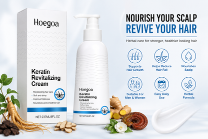 Hoegoa Keratin Anti Breakage Hair Repair Treatment for Damaged Brittle Hair 237ml