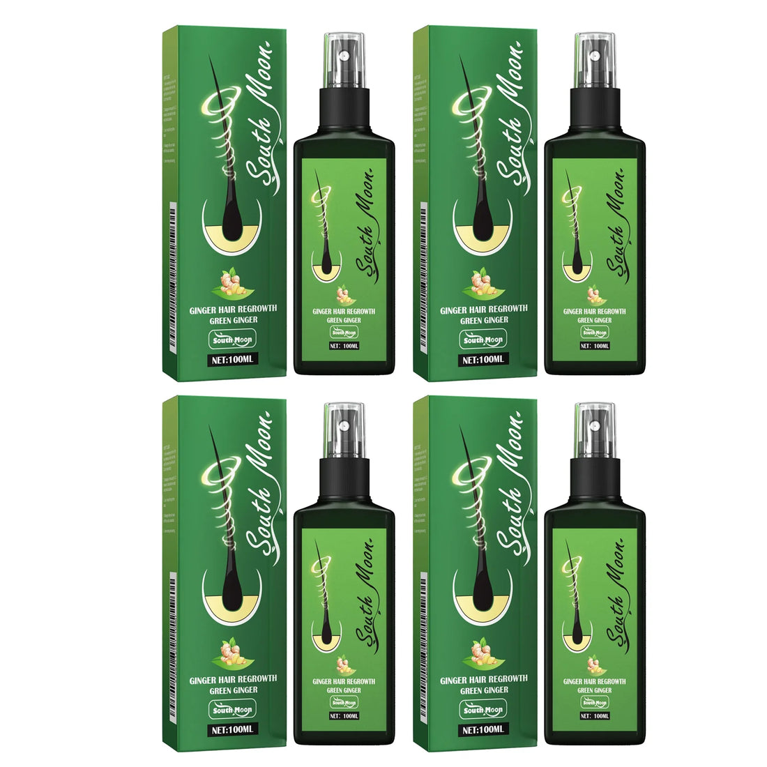 Ginger Hair Growth Spray For Thinning Hair Scalp Repair Root Volume Care