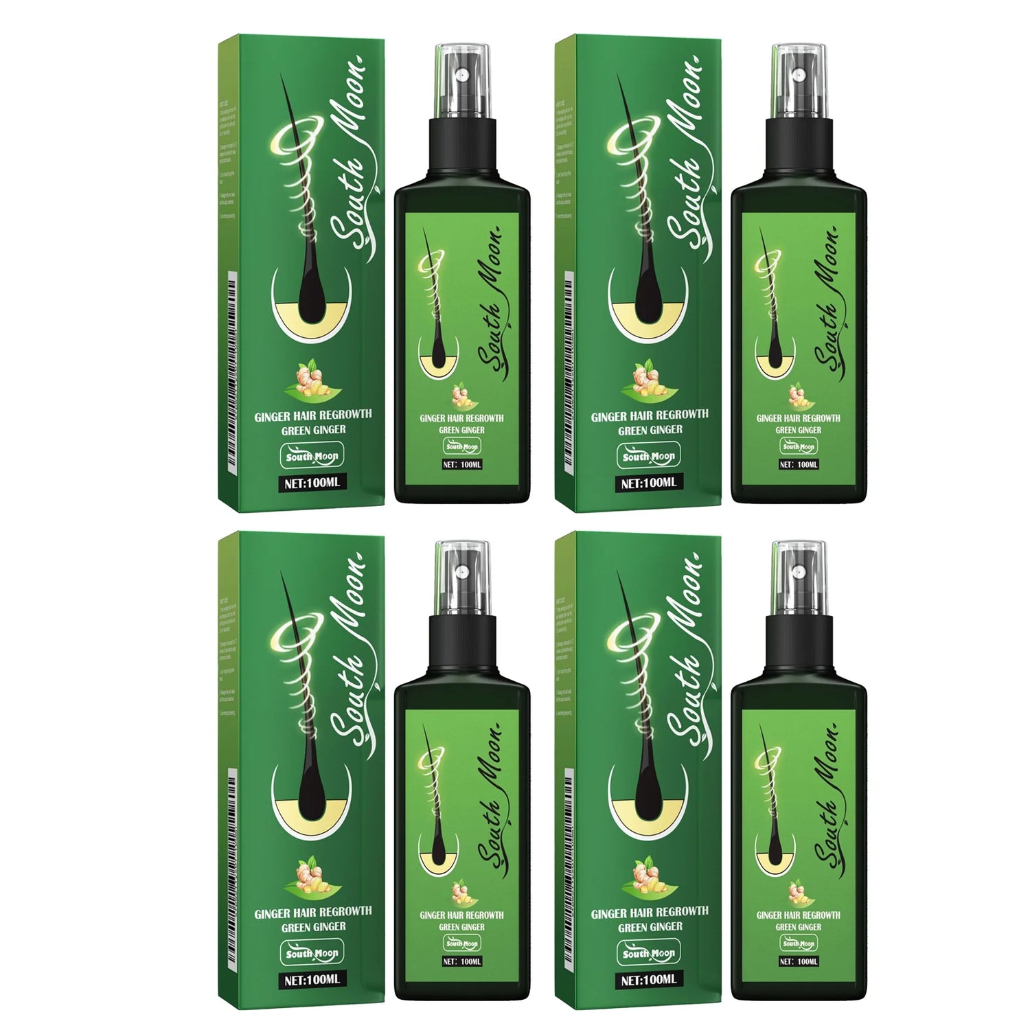 Ginger Hair Growth Spray For Thinning Hair Scalp Repair Root Volume Care