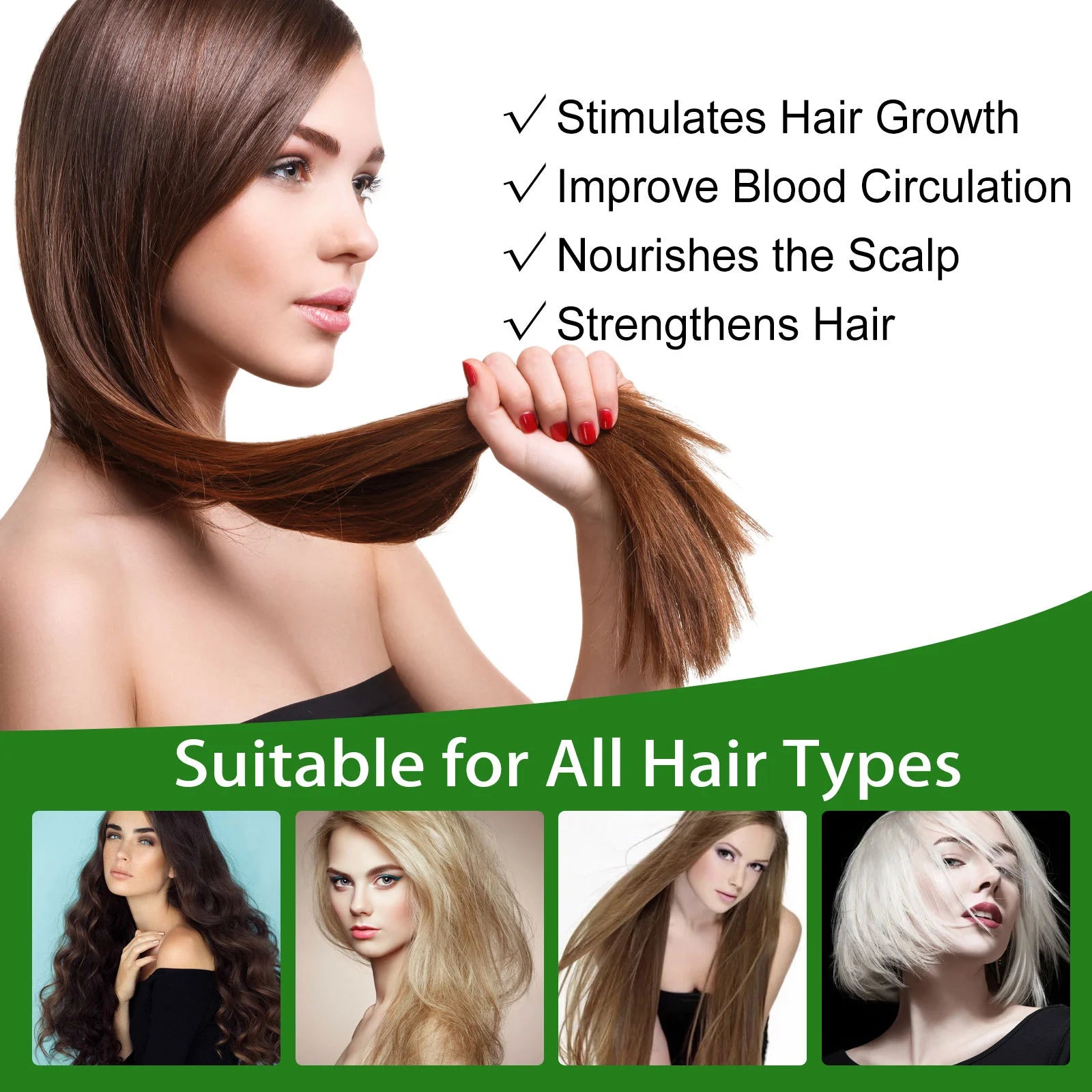 Ginger Hair Growth Spray For Thinning Hair Scalp Repair Root Volume Care