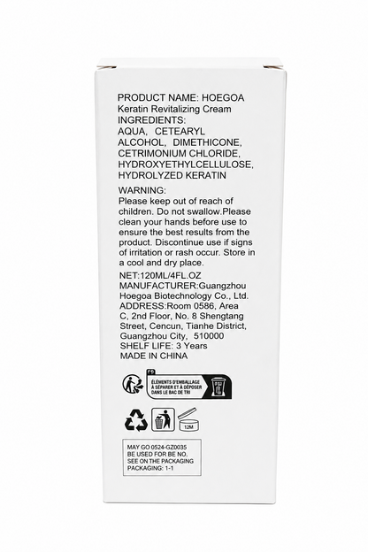 Hoegoa Keratin Anti Breakage Hair Repair Treatment for Damaged Brittle Hair 120ml