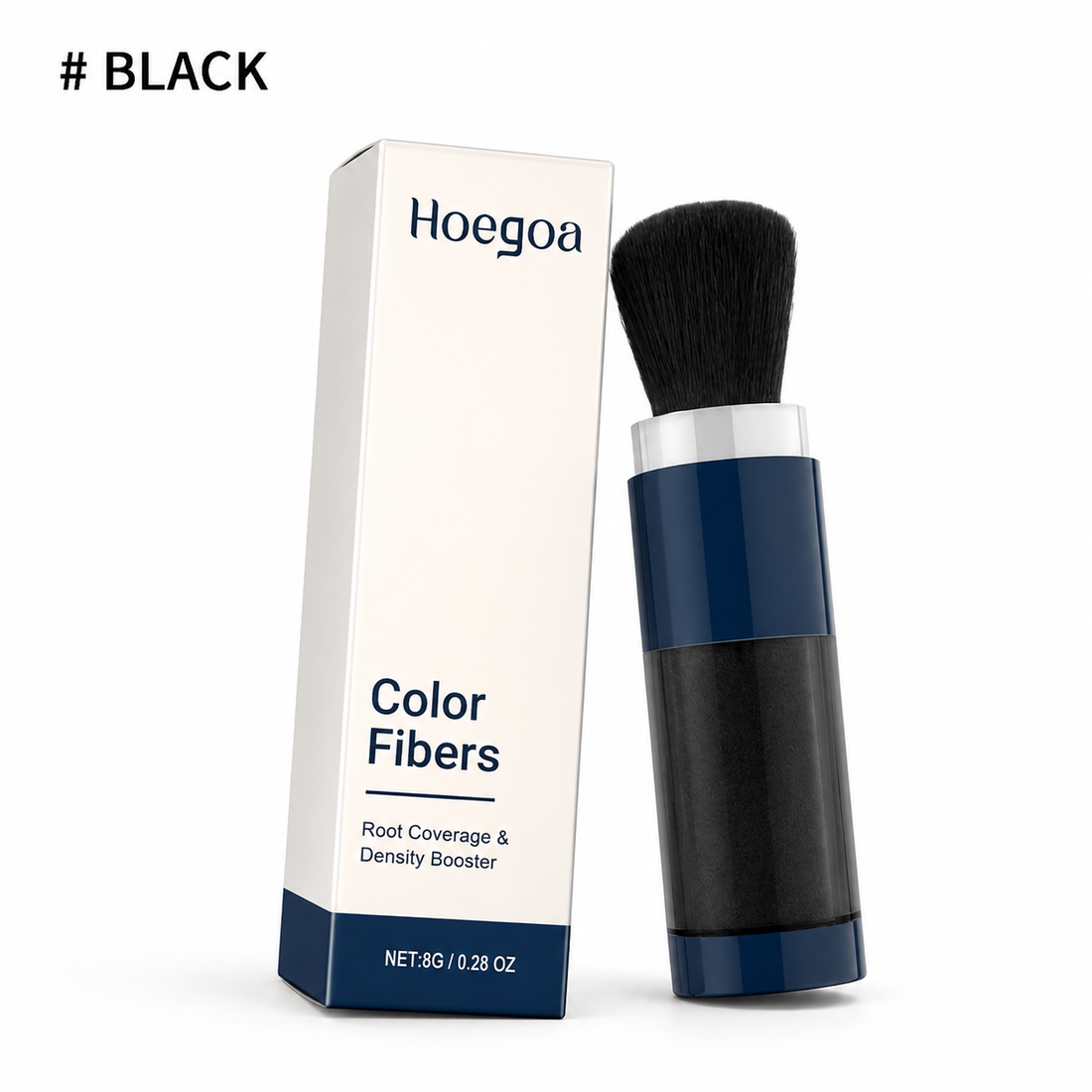 HOEGOA Hair Building Fibers For Thinning Hair Instant Volume Root Concealer - Black
