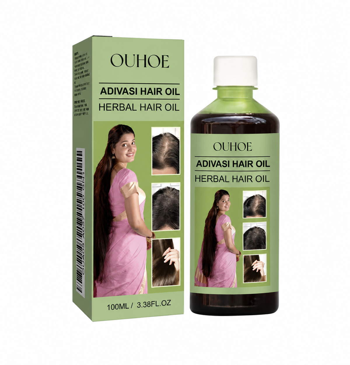 OUHOE Adivasi Hair Oil Herbal Oil Rosemary Hair Growth Amla Bhringraj Herbal 100ml