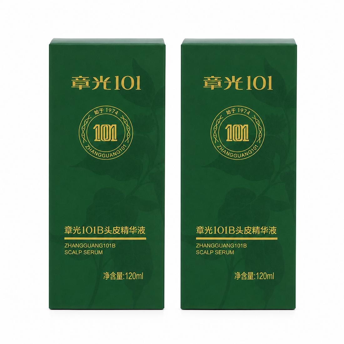 Zhangguang 101B Herbal Hair Tonic 2 Pack for Thinning and Scalp Care 2 x 120ml