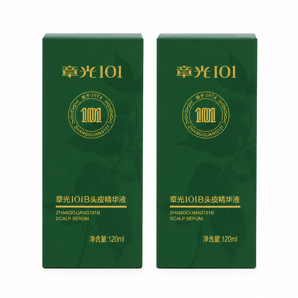 Zhangguang 101B Herbal Hair Tonic 2 Pack for Thinning and Scalp Care 2 x 120ml