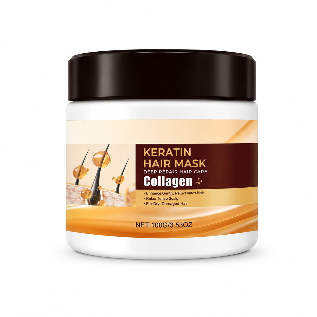 HOEGOA Batana Oil Hair Mask Keratin Hair Treatment Smoothing Repair for Dry Damaged Hair Care