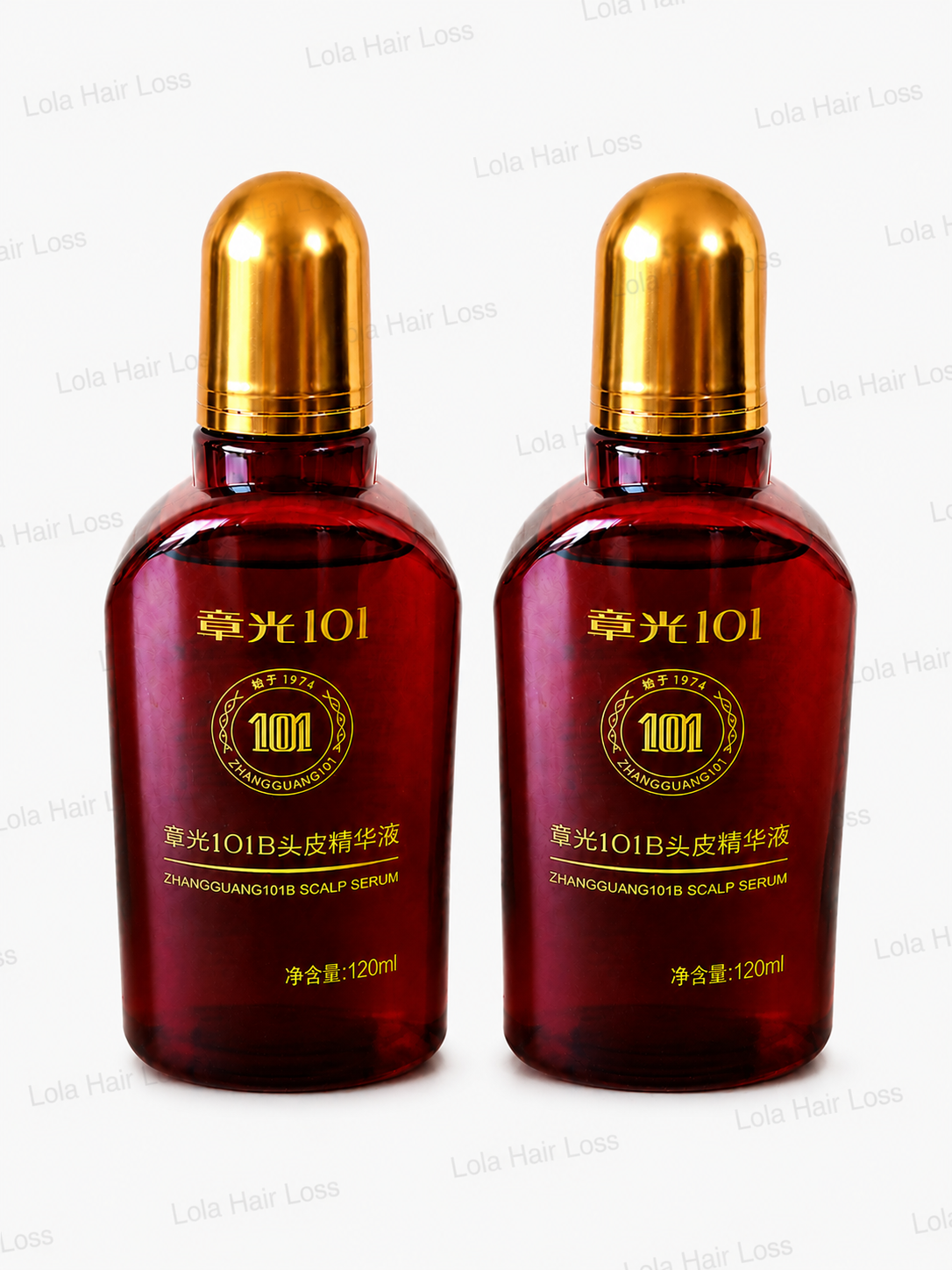 Zhangguang 101B Herbal Hair Tonic 2 Pack for Thinning and Scalp Care 2 x 120ml