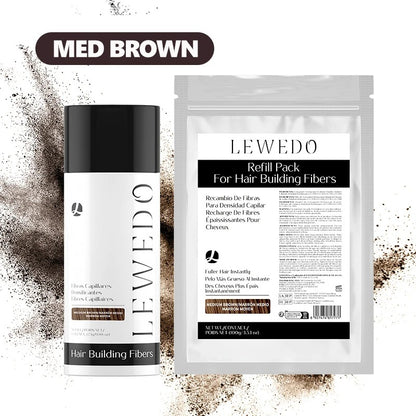 LEWEDO Natural Hair Building Fibers for Men Instant Volume Hair Concealer