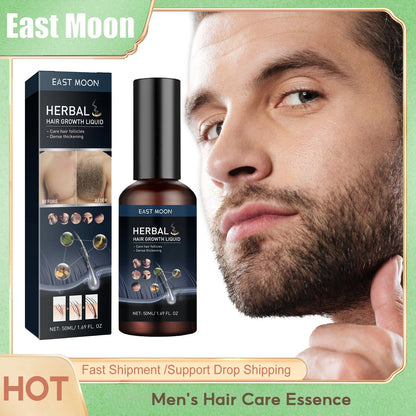 Men’s Beard Growth Spray Mustache Chest Body Hair Thickening Serum 30ml