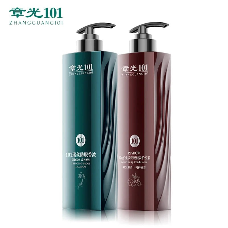 Hair Growth Shampoo And Conditioner Set Thickening Scalp Care Ginger Formula 360G