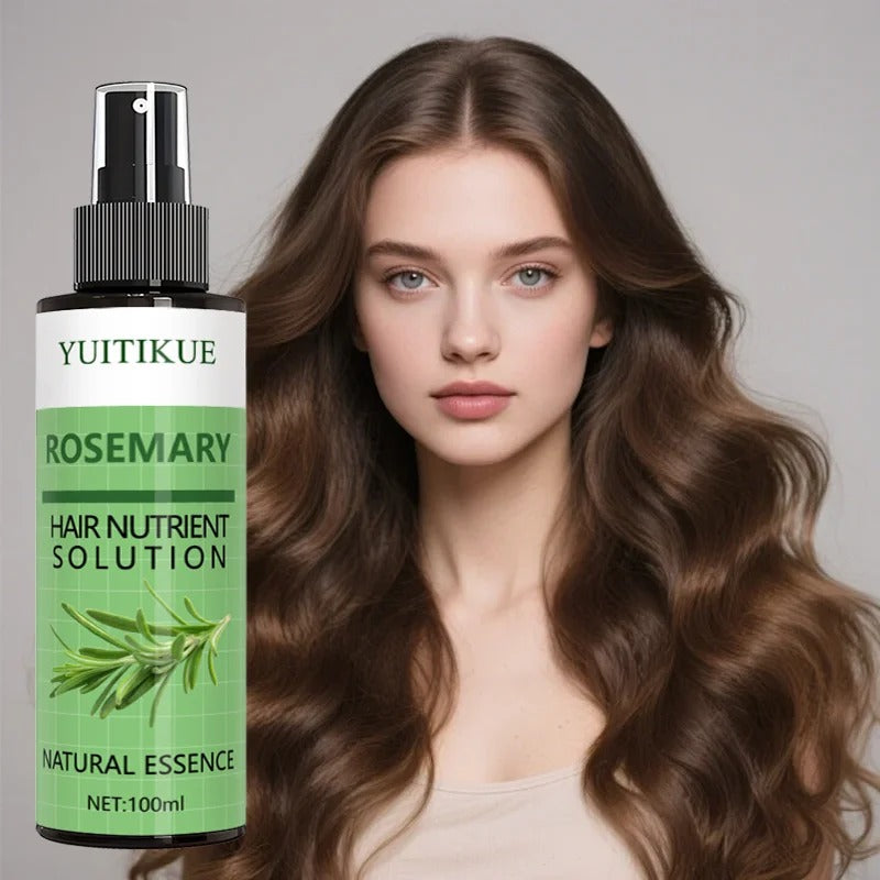 YUITIKUE Rosemary Hair Serum 100ml Scalp Care Ginger Vitamin E Conditioning Spray