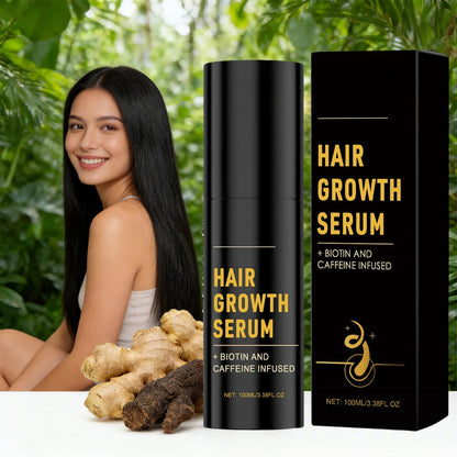 Hair Growth Serum Rosemary Biotin Caffeine Scalp Care For Thinning Hair