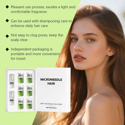 Microneedle Hair Roller Scalp Serum Set For Thinning Hair Fuller Looking Root Care