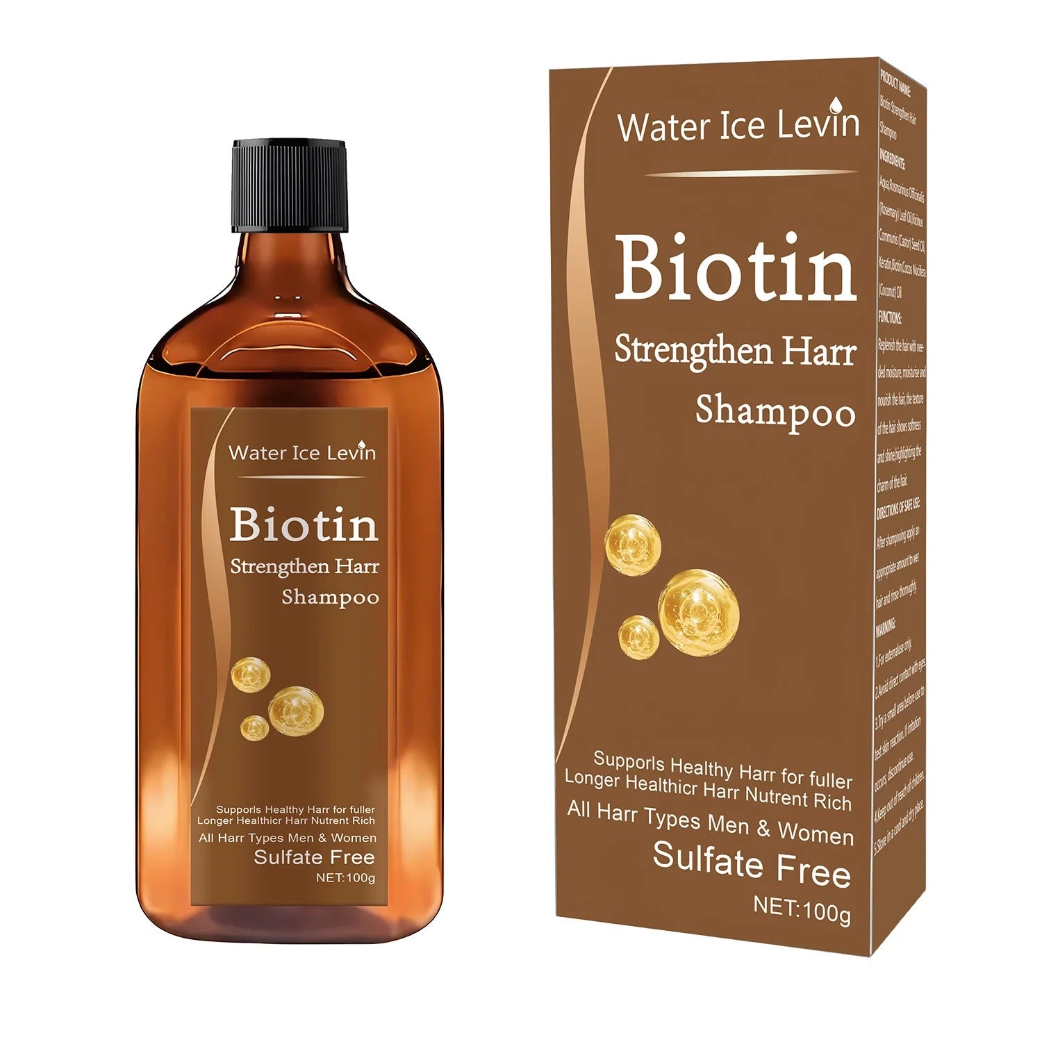 Biotin Caffeine Rosemary Hair Thickening Shampoo For Men And Women