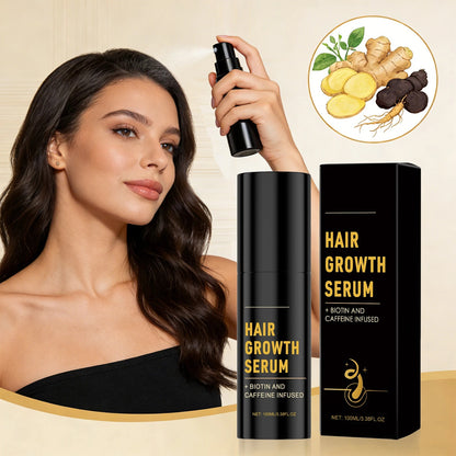 Hair Growth Serum Rosemary Biotin Caffeine Scalp Care For Thinning Hair