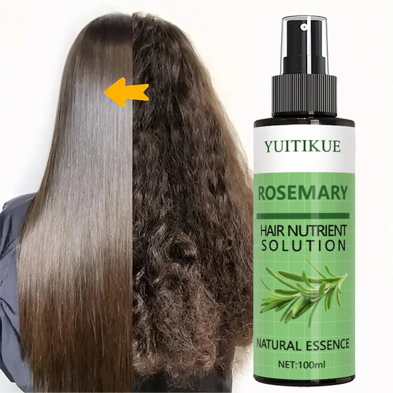 YUITIKUE Rosemary Hair Serum 100ml Scalp Care Ginger Vitamin E Conditioning Spray