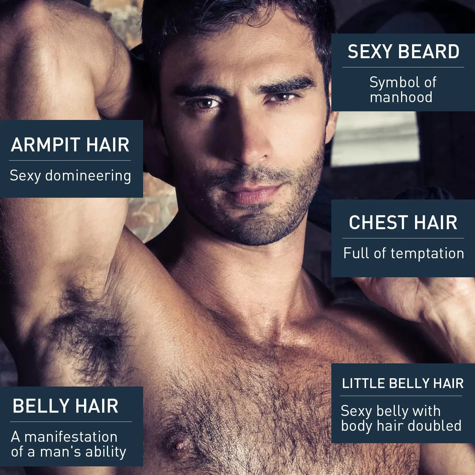 Men’s Beard Growth Spray Mustache Chest Body Hair Thickening Serum 30ml