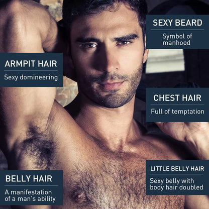 Men’s Beard Growth Spray Mustache Chest Body Hair Thickening Serum 30ml