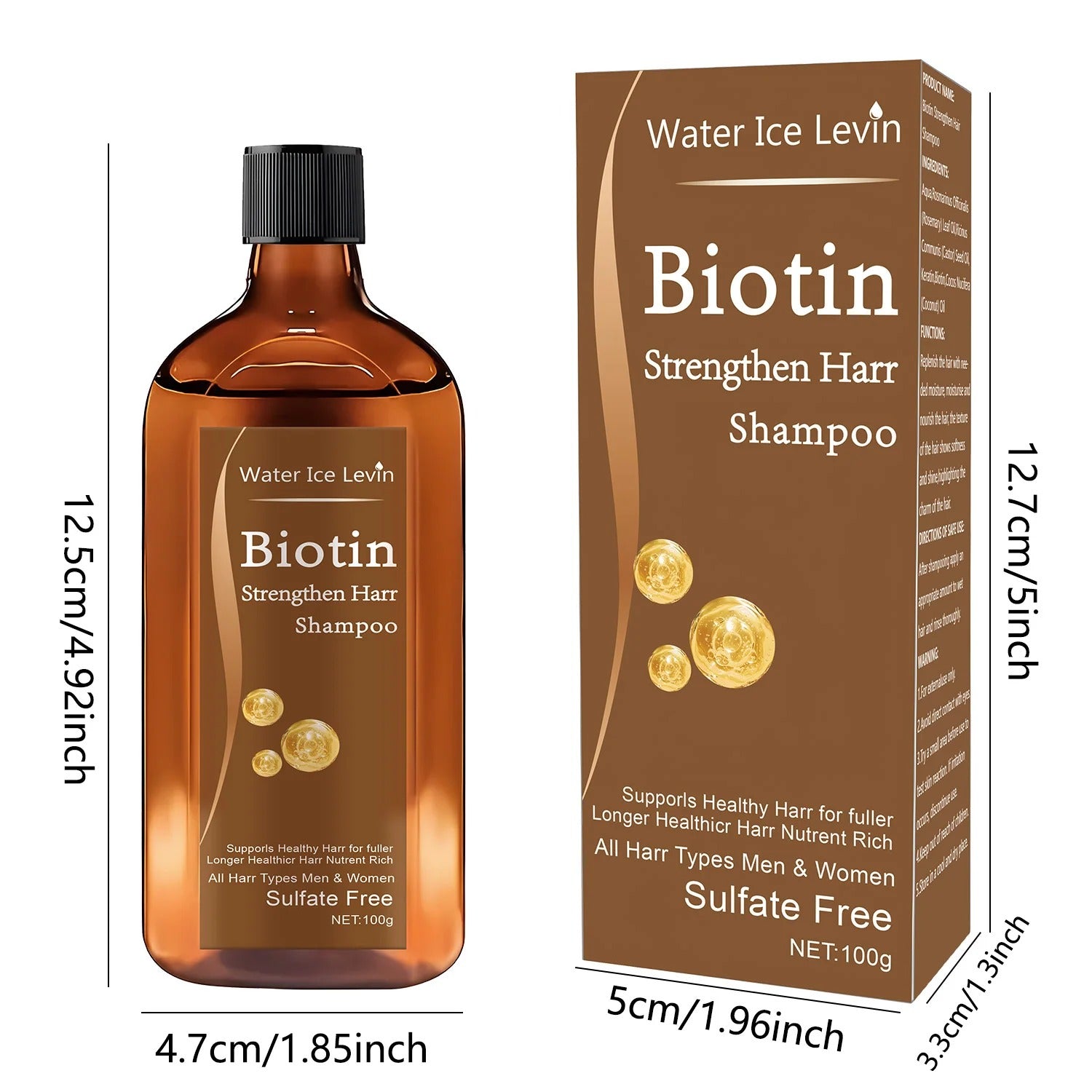 Biotin Caffeine Rosemary Hair Thickening Shampoo For Men And Women
