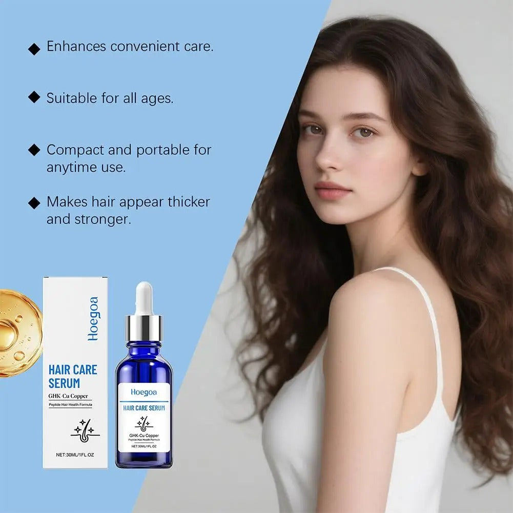 30ML GHK-Cu Copper Peptide Hair Serum Scalp Care Fuller Thicker Hair