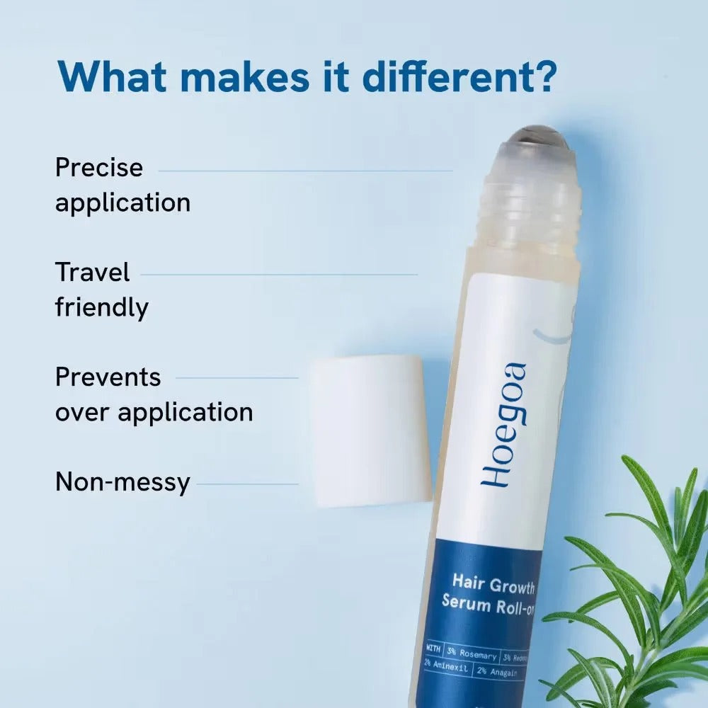 Roll On Rosemary Hair Serum Scalp Care Root Strengthening Fuller Hair